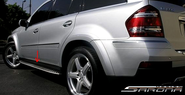 Custom Mercedes GL  SUV/SAV/Crossover Running Boards (2006 - 2012) - $590.00 (Part #MB-001-SB)